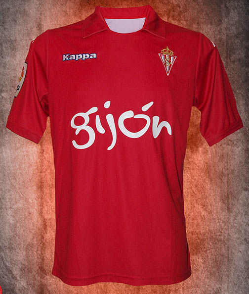 Sporting Gijon 2015-16 Away Soccer Jersey Red